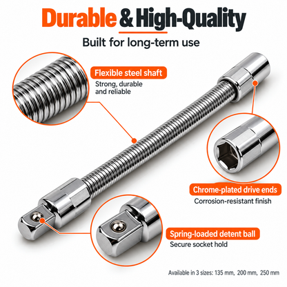 3-Piece Flexible Socket Extension Set