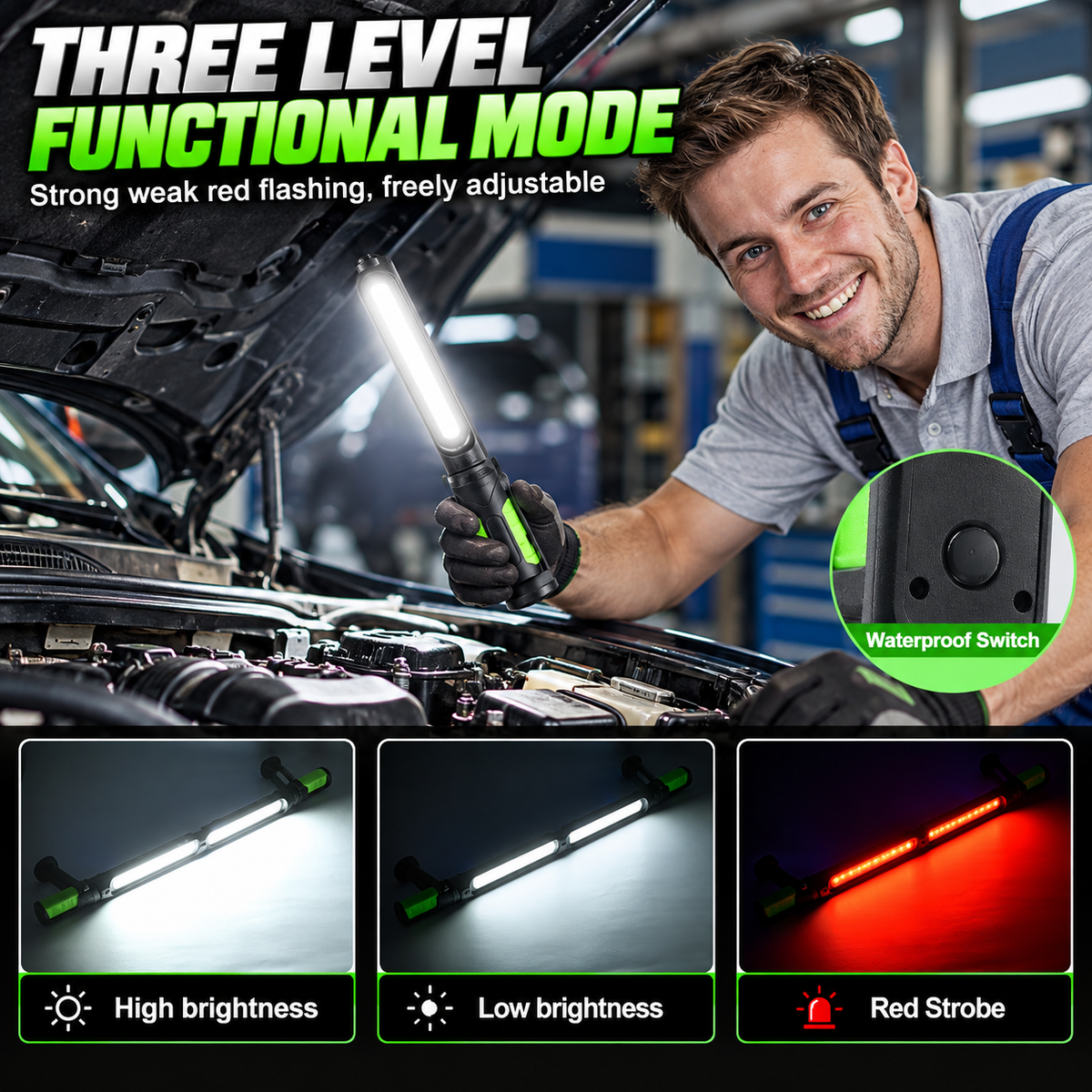 Cabvelle™ 2400LM Mechanic Work Light