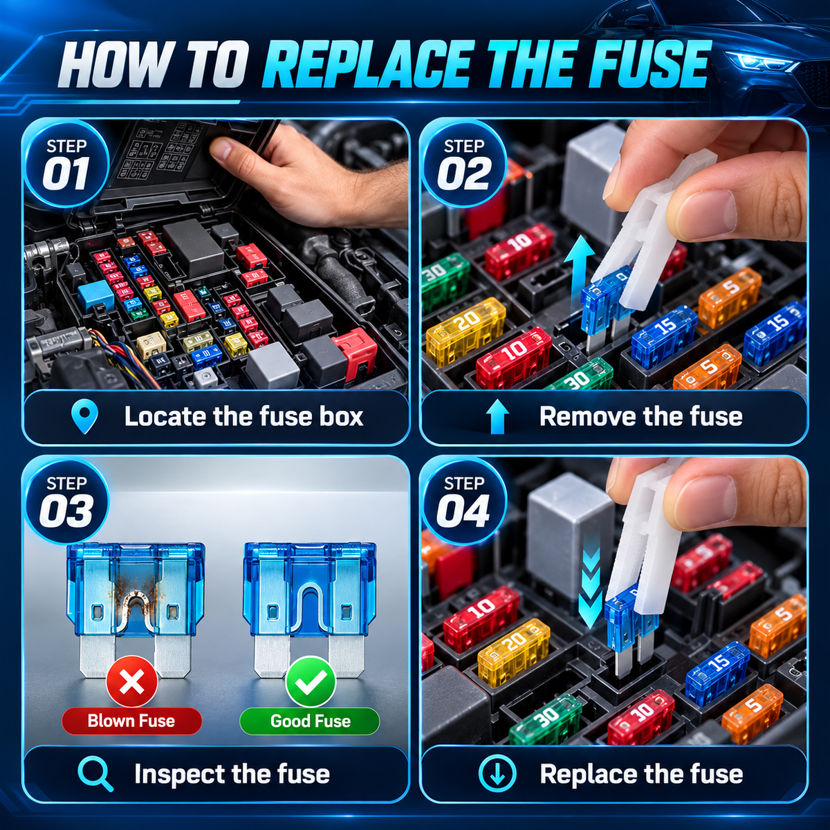 306-Piece Automotive Fuse Assortment Kit