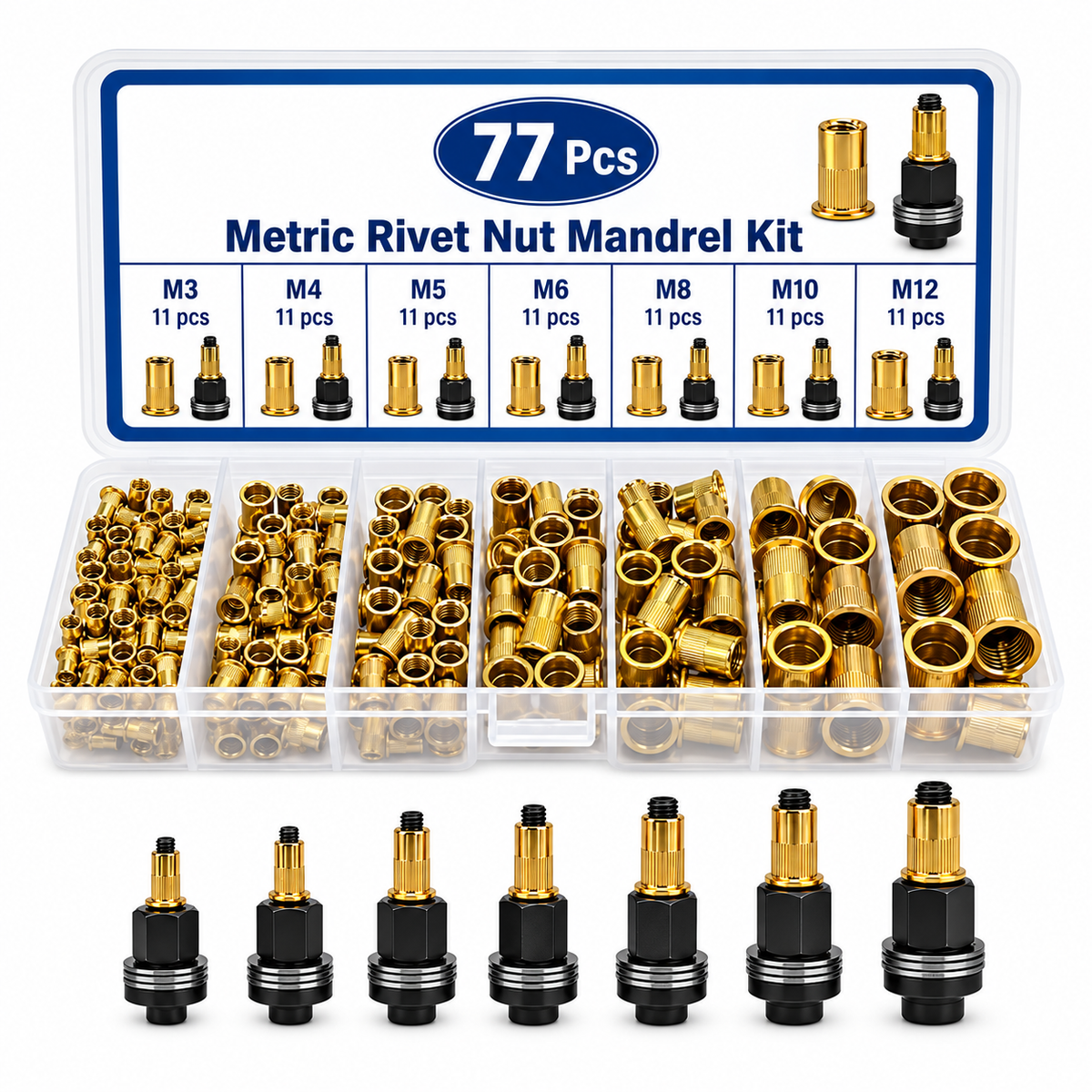 RivetNut Pro 77-Piece Tool Kit