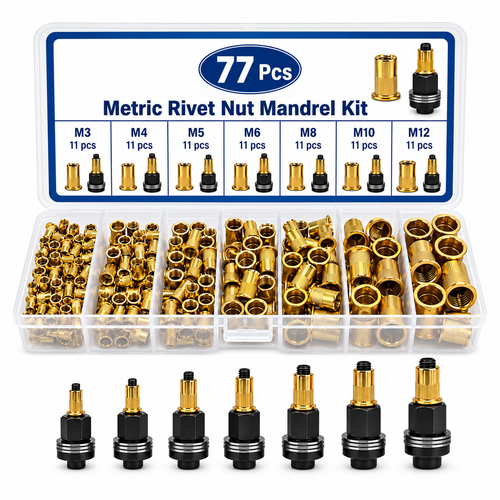 RivetNut Pro 77-Piece Tool Kit