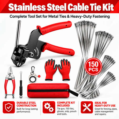 Stainless Steel Cable Tie Kit